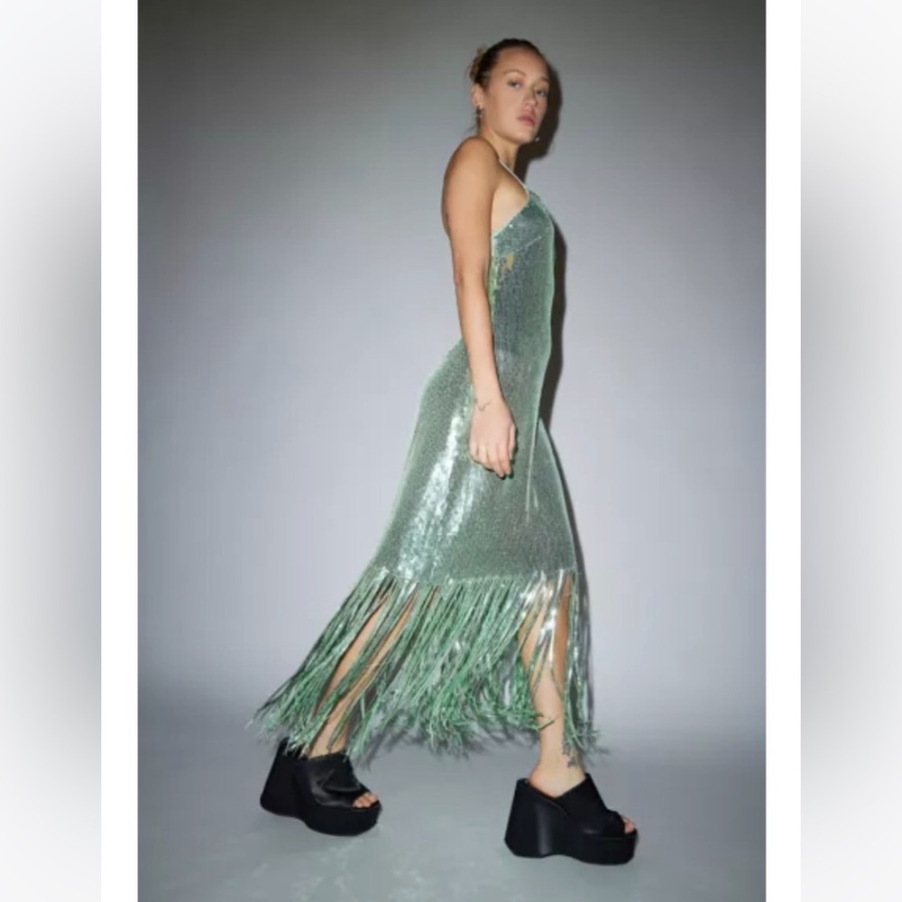 Urban Outfitters by Glamorous.  Mint Sequin Dress